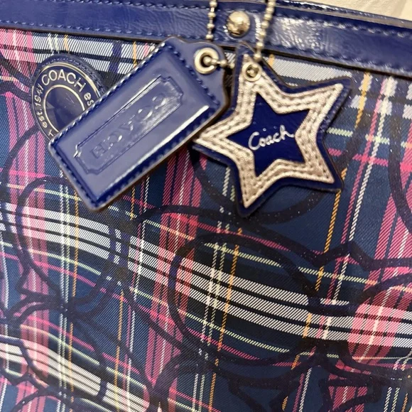 Coach Tartan Purple/Blue Plaid - Picture 3 of 10